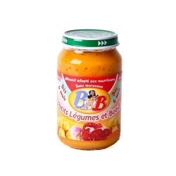 Petit pot bébé aux légumes et boeuf